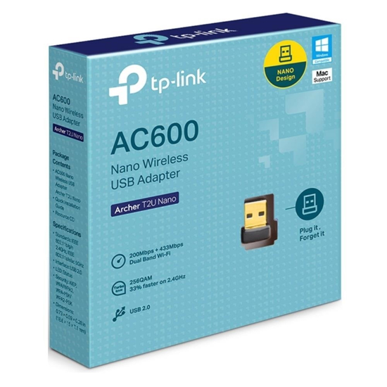 Imagen de Adaptador Wifi Usb Tp Link T2u Nano Dual Band AC600