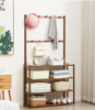 Imagen de Recibidor Zapatera Bambú 82x25x146cm Caoba
