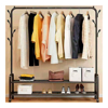Imagen de Perchero de Metal Negro con Ruedas 105x34x155 cm
