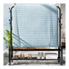 Imagen de Perchero de Metal Negro con Ruedas 105x34x155 cm