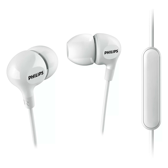 Imagen de Auriculares Con Micrófono Philips She3555 Big Bass In-ear Blancos