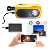 Imagen de Mini Proyector LED Portátil Con Control Remoto 1200 Lumenes