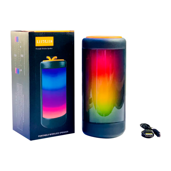 Imagen de Parlante Bluetooth Recargable con Luces RGB L117/118