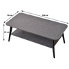 Imagen de Mesa Ratona 2 Niveles 100x50x45cm MDF Minimalista