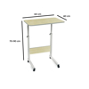 Imagen de Mesa Auxiliar PC Altura Ajustable Cama Sillón 60x40 cm