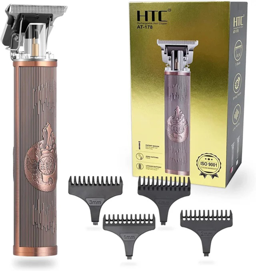 Imagen de Trimmer HTC Barba Vintage AT-178 recargable 4 Peines
