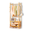 Imagen de Perchero Bambu de Pie 70x32x170cm 3 Estantes Color Natural