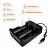 Imagen de Cargador de batería USB Doble Ranura 4.2V