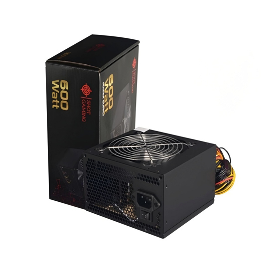Imagen de Fuente Shot Gaming Pro Series 600W Reales 80+