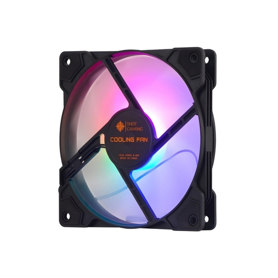 Imagen de Fan LED RGB Shot Gaming SHOT-4C-CoolingFan 4 Colores