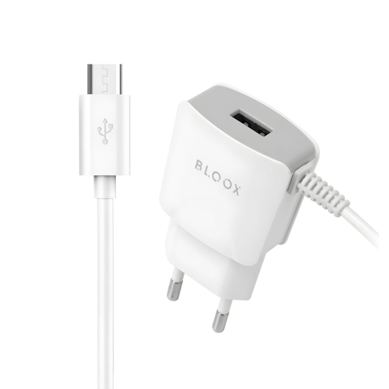 Imagen de Cargador Micro USB Bloox M1 2.0A + 1 USB
