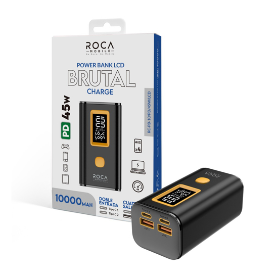 Imagen de Power bank para notebook ROCA PB10 PD45W 10.000mAh