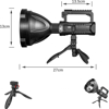 Imagen de Linterna LED Alta Potencia Recargable con trípode W5120