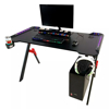 Imagen de Escritorio Gamer Fibra de Carbono y Metal Luz RGB 120x60cm