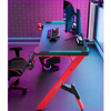 Imagen de Escritorio Gamer Fibra de Carbono y Metal Luz RGB 120x60cm