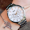 Imagen de Reloj Q&Q A04A-001PY Plateado, Detalles Dorados
