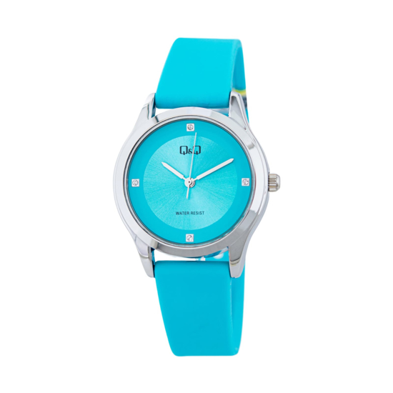 Imagen de Reloj para Dama Q&Q Qz51j342y Metal y Resina Análogo
