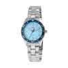 Imagen de Reloj de Dama Q&Q Q55A-005PY Plateado Esfera Azul