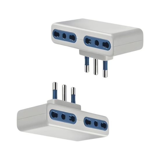 Imagen de Adaptador un 3 en linea a 4 Tomas 3 en Linea