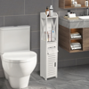 Imagen de Mueble Organizador 4 Niveles Baño Papel Higiénico Blanco 80x15 cm