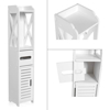 Imagen de Mueble Organizador Baño Papel Higiénico Blanco 80x20 cm