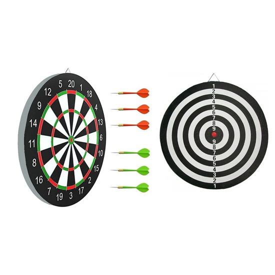 Imagen de Set Tablero De Dardos Y Tiro Al Blanco 42cm + 6 Dardos
