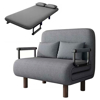 Imagen de Sofá Cama 100cm Reclinable, Plegable con Almohadónes