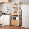 Imagen de Rack Multiuso Organizador Cocina Metal y Madera 60 cm Mövi