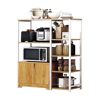 Imagen de Rack Multiuso Organizador Cocina Metal y Madera 90 cm Mövi