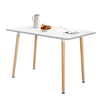 Imagen de Mesa Eames 100 x 60 cm Blanca / Natural Mövi