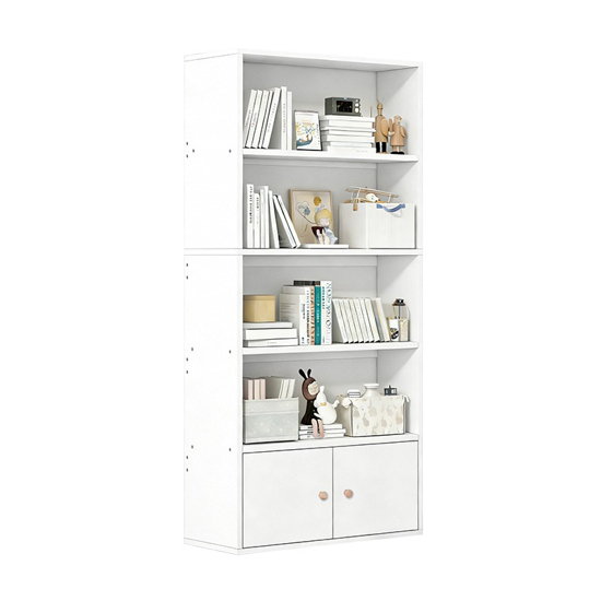 Imagen de Estantería 4 Estantes 2 Puertas 133x60x24 MDF