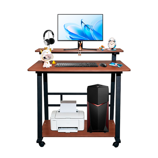 Imagen de Escritorio Metal y MDF Marrón 82x55x80cm