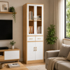 Imagen de Armario 2 Cajones 4 Puertas 180cm Color Natural/Blanco