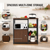 Imagen de Rack Multiuso Organizador Cocina Metal y Madera 80cm Mövi