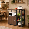 Imagen de Rack Multiuso Organizador Cocina Metal y Madera 80cm Mövi