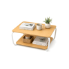Imagen de Mesa Ratona 2 Niveles Estante 100x60cm Mövi
