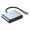 Imagen de Hub tipo c  4 en 1 Hdmi,Vga,usb-c, usb 3.0