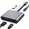 Imagen de Hub tipo c  4 en 1 Hdmi,Vga,usb-c, usb 3.0