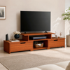 Imagen de Rack TV 4 Cajones MDF 94-138 cm Color Cedro