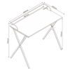 Imagen de Escritorio Moderno MDF Hierro 90cm Mövi