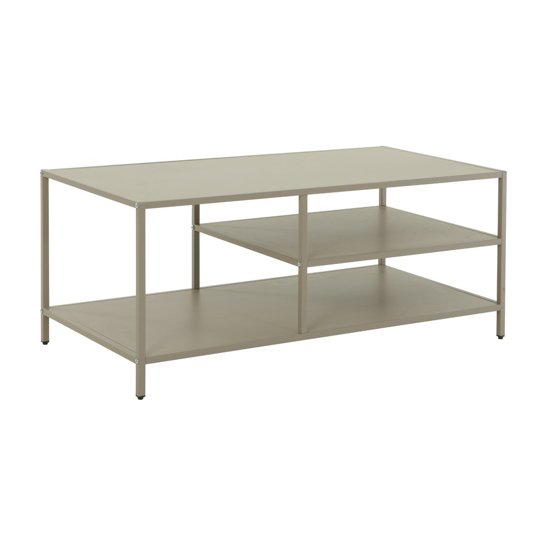 Imagen de Mesa Ratona Industrial Hierro MDF Con Estantes 100cm Mövi