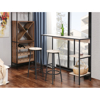 Imagen de Barra Desayunador + 2 Taburetes MDF Hierro 124cm Mövi