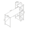 Imagen de Escritorio Industrial 120cm con Estanteria Mövi