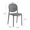 Imagen de Silla de Polipropileno Apilable para Comedor Interior Exterior Mövi