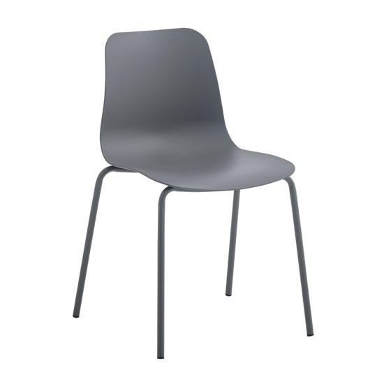 Imagen de Silla Polipropileno con Base de Metal Minimalista Mövi