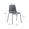Imagen de Silla Polipropileno con Base de Metal Minimalista Mövi