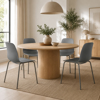 Imagen de Silla Polipropileno con Base de Metal Minimalista Mövi
