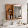 Imagen de Espejo de Baño con Luz LED y Estantes 45 x55 cm Mövi