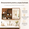 Imagen de Espejo de Baño con Luz LED y Estantes 45 x55 cm Mövi