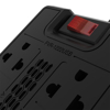 Imagen de Forza - Automatic voltage regulator - AC 220 V - 8 Tomas de Corriente - 1200 VA - 600W U-NEMA 2-USB